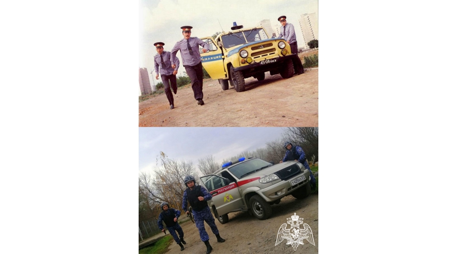Белгород поддержал фото-челлендж «Связь поколений» в честь празднования Дня вневедомственной охраны Росгвардии
