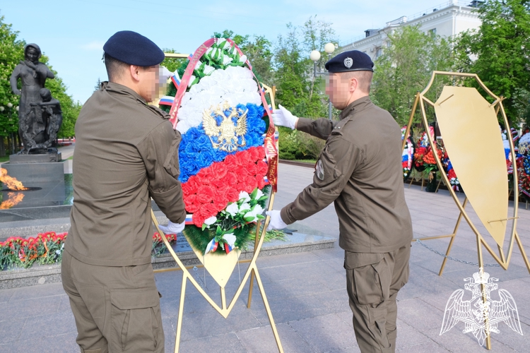 Белгородские росгвардейцы приняли участие в акции «Волна памяти», посвященной Дню Победы