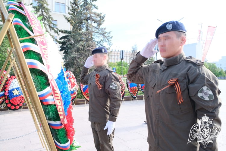 Белгородские росгвардейцы приняли участие в акции «Волна памяти», посвященной Дню Победы